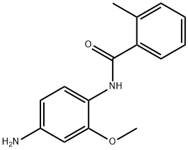 N-(4-氨基-2-甲氧苯基)-2-甲基苯甲酰胺, 436089-19-9, 结构式