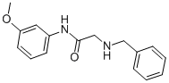 2-BENZYLAMINO-N-(3-METHOXY-PHENYL)-ACETAMIDE Structure
