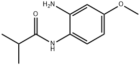 N-(2-アミノ-4-メトキシフェニル)-2-メチルプロパンアミド 化学構造式
