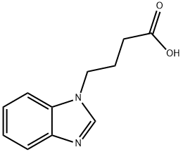 4 -(1H-苯并咪唑-1 - 基)丁酸, 436091-31-5, 结构式