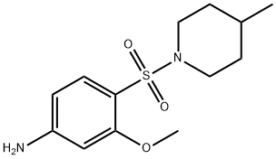 3-甲氧基-4-((4-甲基哌啶-1-基)磺酰基)苯胺, 436091-53-1, 结构式