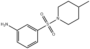 3-(4-METHYL-PIPERIDINE-1-SULFONYL)-PHENYLAMINE Structure