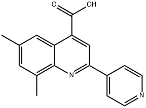 6,8-DIMETHYL-2-PYRIDIN-4-YLQUINOLINE-4-CARBOXYLICACID Structure