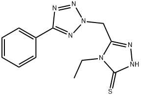 4-ETHYL-5-(5-PHENYL-TETRAZOL-2-YLMETHYL)-4H-[1,2,4]TRIAZOLE-3-THIOL