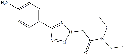 2-[5-(4-AMINO-PHENYL)-TETRAZOL-2-YL]-N , N-DIETHYL-ACETAMIDE Struktur