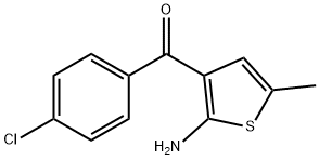 2-AMINO-3-CHLOROBENZOYL-5-METHYLTHIOPHENE Structure