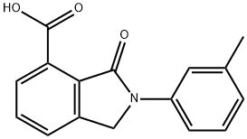 3-OXO-2-M-TOLYL-2,3-DIHYDRO-1H-ISOINDOLE-4-CARBOXYLIC ACID 结构式