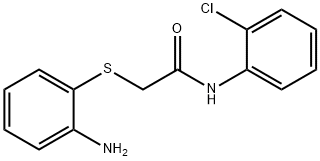 2-((2-氨基苯基)硫代)-N-(2-氯苯基)乙酰胺, 436094-41-6, 结构式