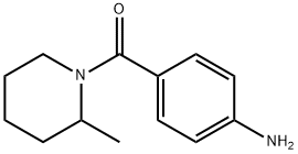 (4-氨基苯基)(2-甲基哌啶-1-基)甲酮 结构式