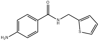 4-氨基-N-(2-噻吩基甲基)苯甲酰胺 结构式