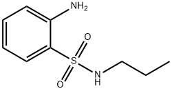2-アミノ-N-プロピルベンゼンスルホンアミド 化学構造式