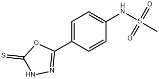 N-[4-(5-MERCAPTO-[1,3,4]OXADIAZOL-2-YL)-PHENYL]-METHANESULFONAMIDE Structure