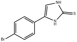 4-(4-溴 - 苯基)-1H-咪唑-2-硫醇,436095-86-2,结构式