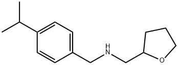 (4-ISOPROPYL-BENZYL)(TETRAHYDROFURAN-2-YL-METHYL)AMINE Structure