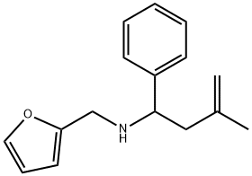 FURAN-2-YLMETHYL-(3-METHYL-1-PHENYL-BUT-3-ENYL)-AMINE Structure