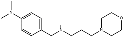 DIMETHYL-(4-[(3-MORPHOLIN-4-YL-PROPYLAMINO)-METHYL]-PHENYL)-AMINE Structure