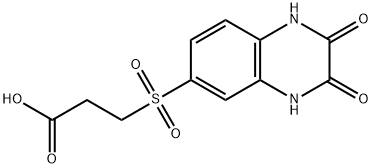 3-(2,3-DIOXO-1,2,3,4-TETRAHYDRO-QUINOXALINE-6-SULFONYL)-PROPIONIC ACID Struktur