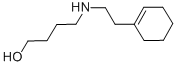 4-{[2-(1-シクロヘキセン-1-イル)エチル]アミノ}-1-ブタノール 化学構造式