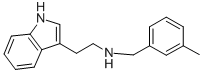 [2-(1 H-INDOL-3-YL)-ETHYL]-(3-METHYL-BENZYL)-AMINE 化学構造式