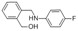 (2-[(4-FLUORO-PHENYLAMINO)-METHYL]-PHENYL)-METHANOL Struktur