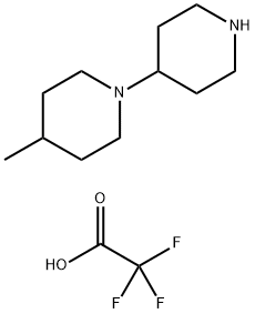 4-メチル-[1,4']ビピペリジニルトリフルオロ酢酸 化学構造式