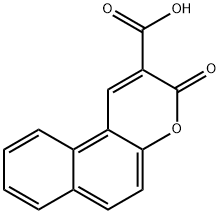 3-氧-3-氢[F]苯并呋喃-2-羧酸, 4361-00-6, 结构式