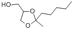 2-メチル-2-ペンチル-1,3-ジオキソラン-4-メタノール 化学構造式