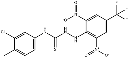 436133-68-5 N-(3-CHLORO-4-METHYLPHENYL)-2-(2,6-DINITRO-4-(TRIFLUOROMETHYL)PHENYL)HYDRAZINECARBOTHIOAMIDE