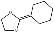 1,3-Dioxolane,  2-cyclohexylidene- 结构式