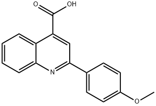 2-(4-METHOXYPHENYL)QUINOLINE-4-CARBOXYLIC ACID,4364-02-7,结构式