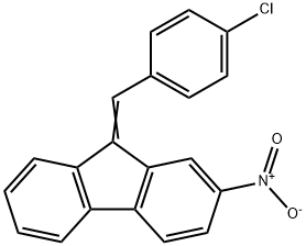 9-[(4-chlorophenyl)methylidene]-2-nitro-fluorene 结构式