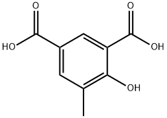 1,3-苯二甲酸,4-羟基-5-甲基- 结构式