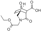 3-ETHOXYCARBONYLMETHYL-4-OXO-10-OXA-3-AZA-TRICYCLO[5.2.1.0(1,5)]DEC-8-ENE-6-CARBOXYLIC ACID 化学構造式