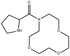 PYRROLIDIN-2-YL-(1,4,7-TRIOXA-10-AZA-CYCLODODEC-10-YL)-METHANONE Structure