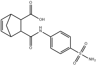 3-(4-SULFAMOYL-PHENYLCARBAMOYL)-BICYCLO[2.2.1]HEPT-5-ENE-2-CARBOXYLIC ACID Struktur