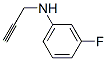 Benzenamine, 3-fluoro-N-2-propynyl- (9CI) 化学構造式