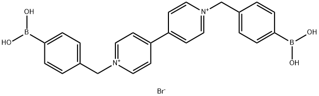 4,4'-BipyridiniuM, 1,1'-bis[(4-boronophenyl)Methyl]-, dibroMide Struktur