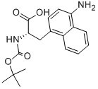 3-(4-AMINONAPHTHALEN-1-YL)-N-BOC-L-ALANINE 结构式