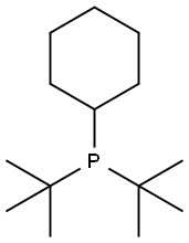 シクロヘキシルジ-t-ブチルホスフィン, 97% 化学構造式