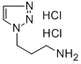 3-(1H-1,2,3-三唑-1-基)丙-1-胺二盐酸盐 结构式
