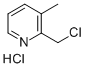 吡啶,2-(氯甲基)-3-甲基-, 盐酸盐 (1:1) 结构式