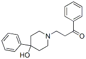3-(4-Hydroxy-4-phenylpiperidino)-1-phenyl-1-propanone 结构式