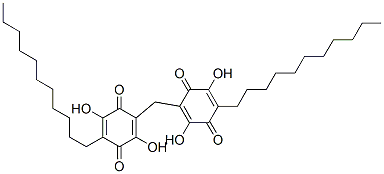 2,2'-Methylenebis(3,6-dihydroxy-5-undecyl-2,5-cyclohexadiene-1,4-dione) Structure