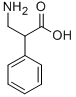 3-アミノ-2-フェニルプロピオン酸 化学構造式