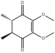 [5S,6S,(+)]-2,3-Dimethoxy-5,6-dimethyl-2-cyclohexene-1,4-dione 结构式