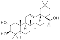 山楂酸,4373-41-5,结构式