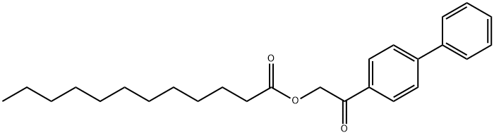 [2-oxo-2-(4-phenylphenyl)ethyl] dodecanoate Struktur