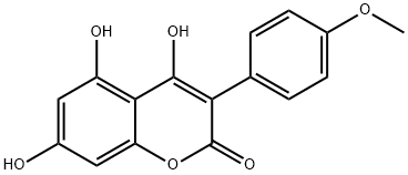 4,5,7-TRIHYDROXY-4'-METHOXY-3-PHENYLCOUMARIN Struktur