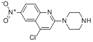 4-CHLORO-6-NITRO-2-(PIPERAZIN-1-YL)QUINOLINE Struktur