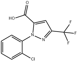 2-(2-Chloro-phenyl)-5-trifluoromethyl-2H-pyrazole-3-carboxylic acid Structure